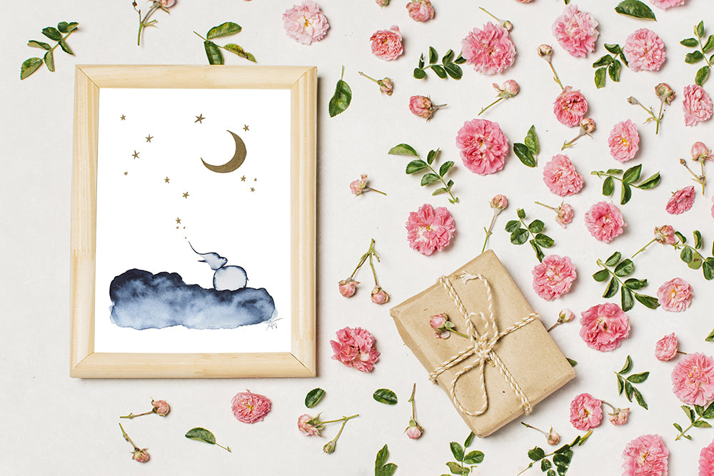 "À tes Souhaits" ♡ Affiche Aquarelle