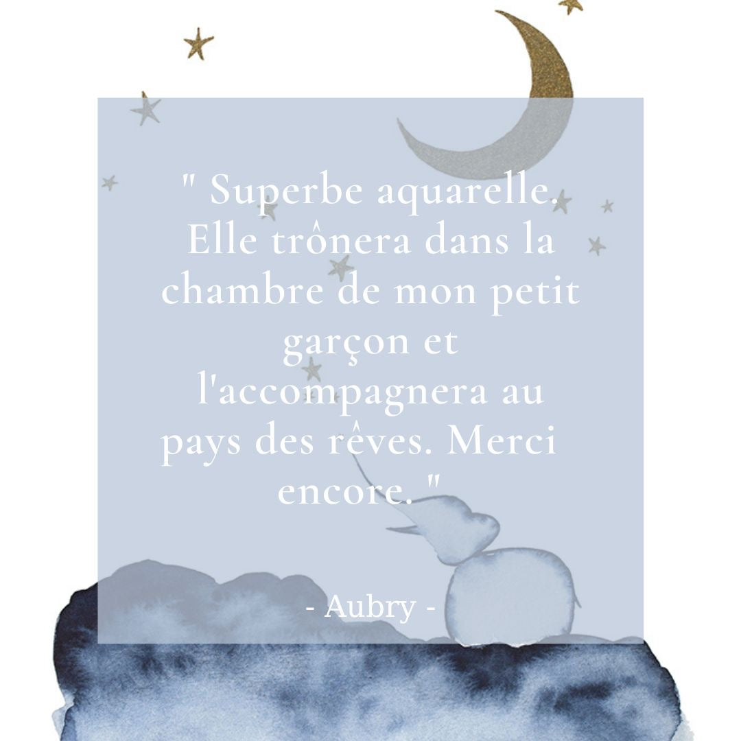 "À tes Souhaits" ♡ Affiche Aquarelle