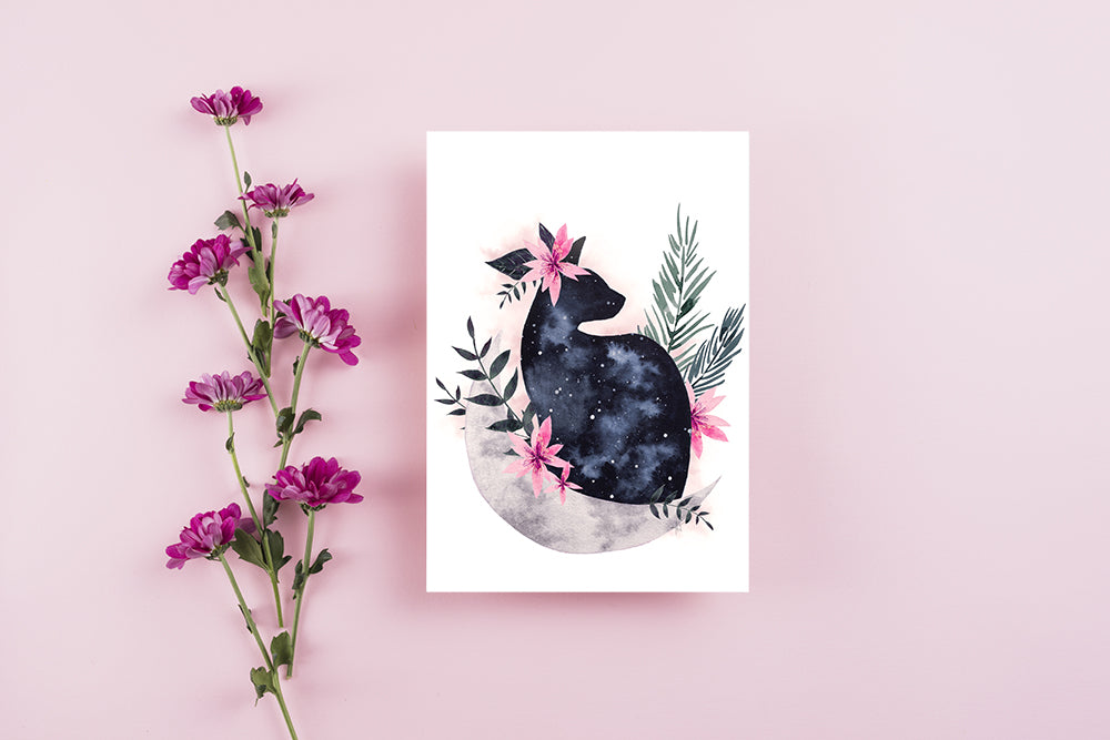 "Bastet" ♡ Affiche Aquarelle