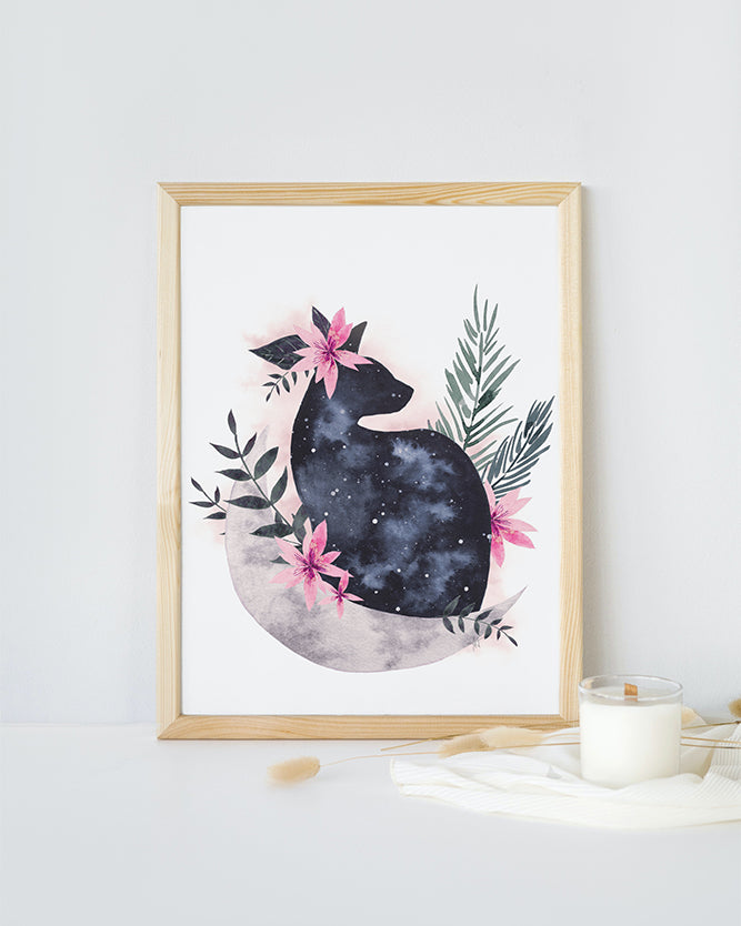 "Bastet" ♡ Affiche Aquarelle