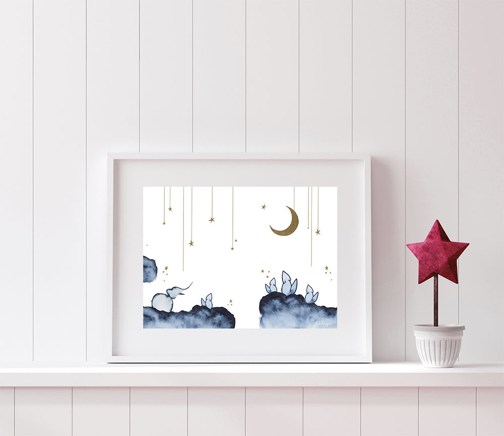 "Buonanotte" ♡ Affiche Aquarelle