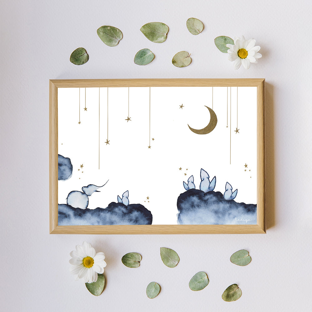 "Buonanotte" ♡ Affiche Aquarelle