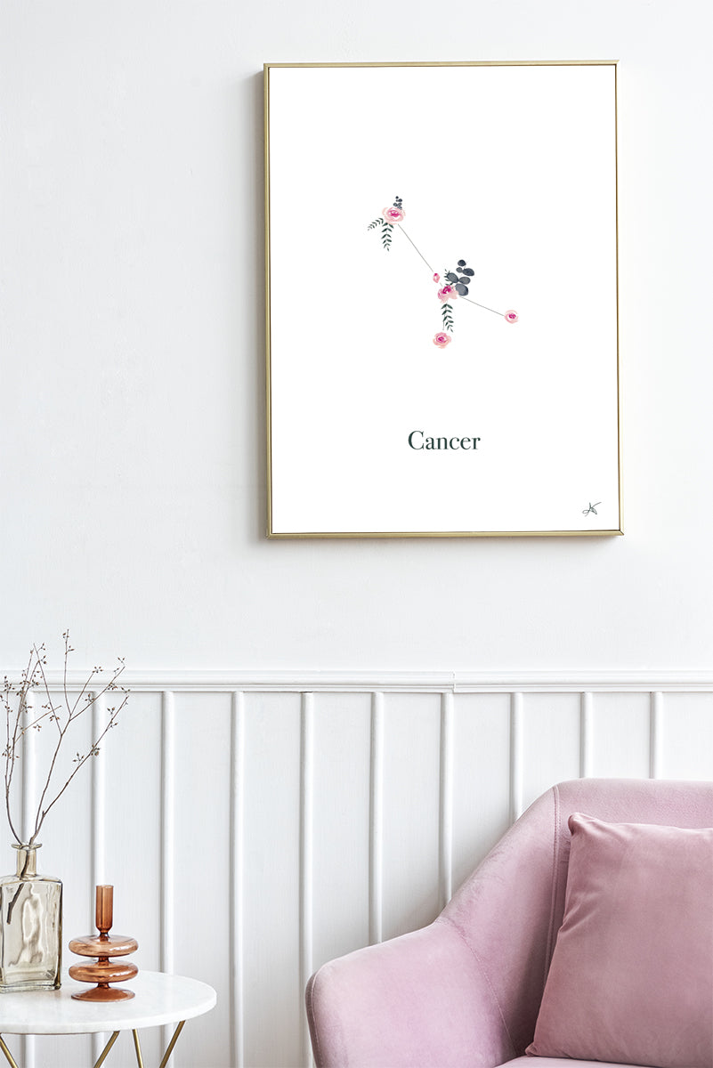 "Cancer" ♡ Affiche Aquarelle