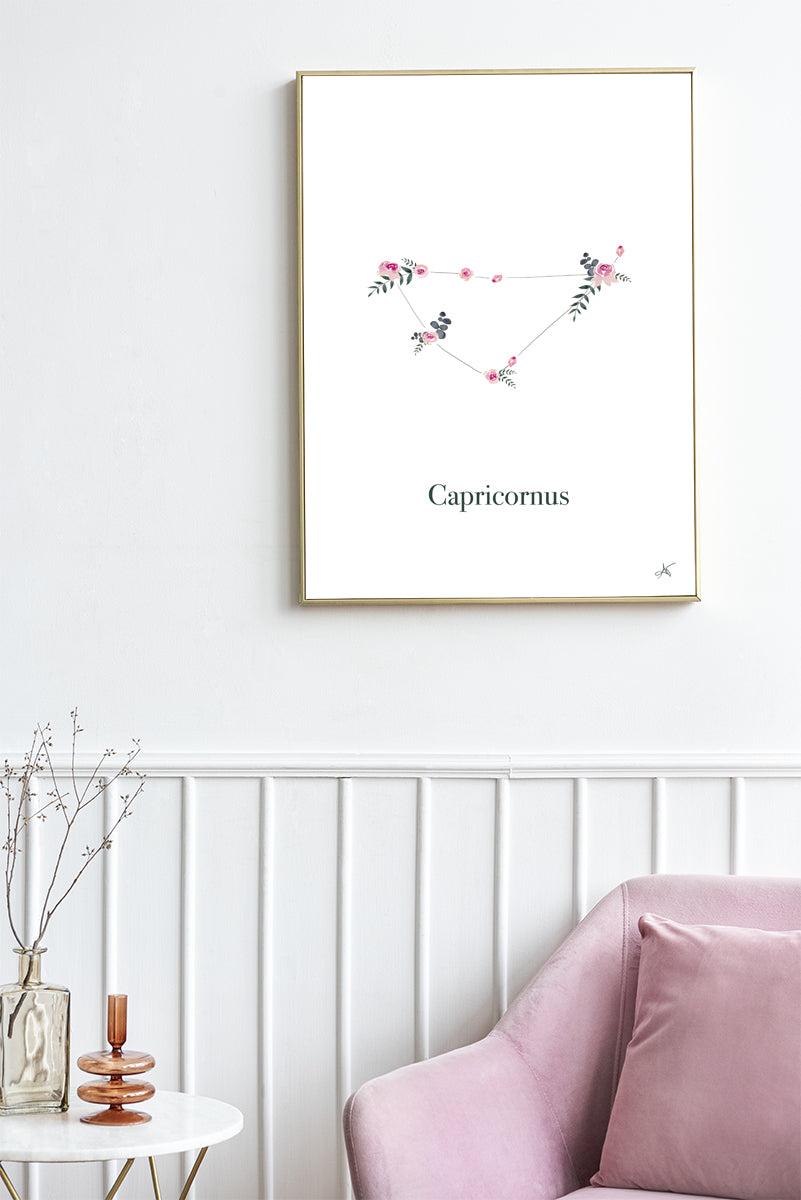 "Capricornus" ♡ Affiche Aquarelle
