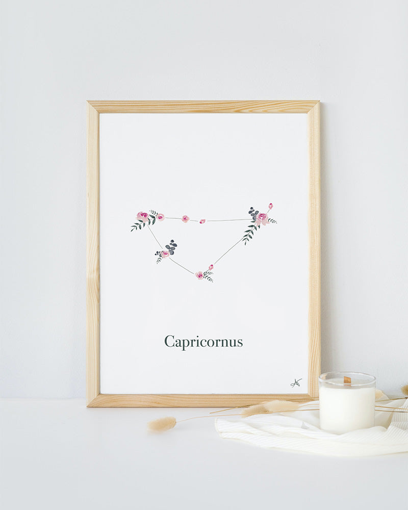 "Capricornus" ♡ Affiche Aquarelle