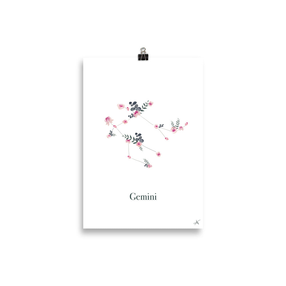 "Gemini" ♡ Affiche Aquarelle