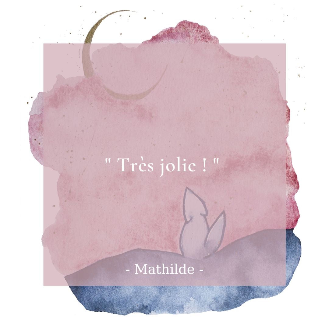 "J'ai Demandé à la Lune" ♡ Aquarelle Encadrée