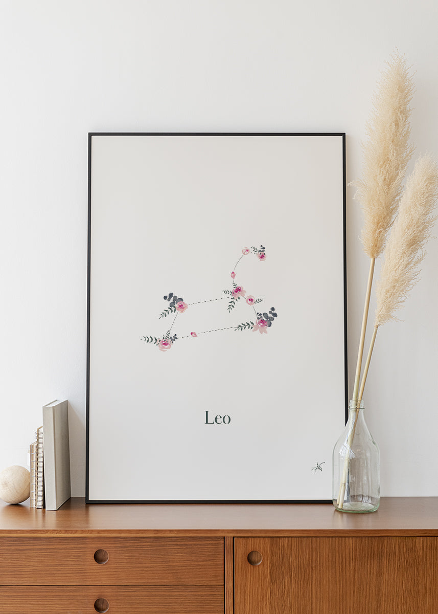 "Leo" ♡ Affiche Aquarelle
