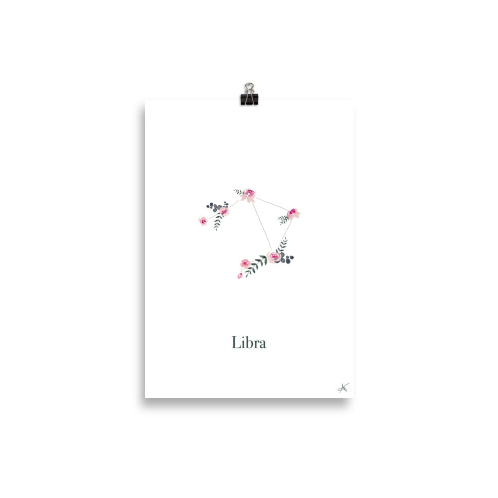 "Libra" ♡ Affiche Aquarelle