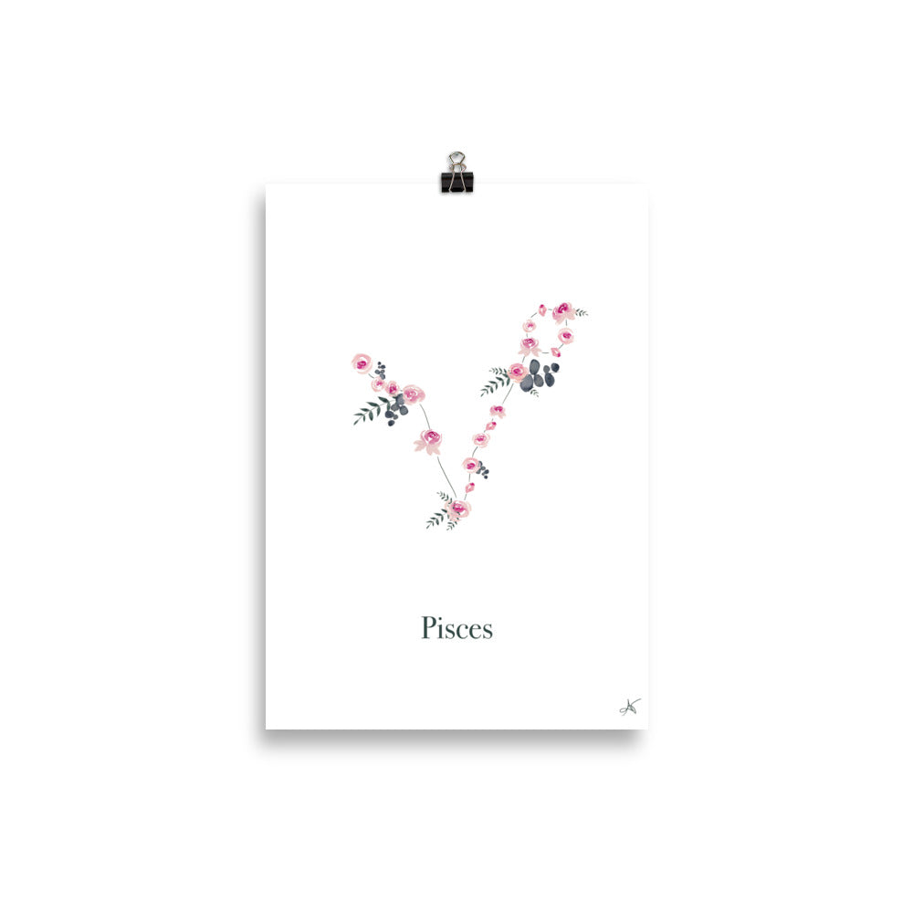 "Pisces" ♡ Affiche Aquarelle