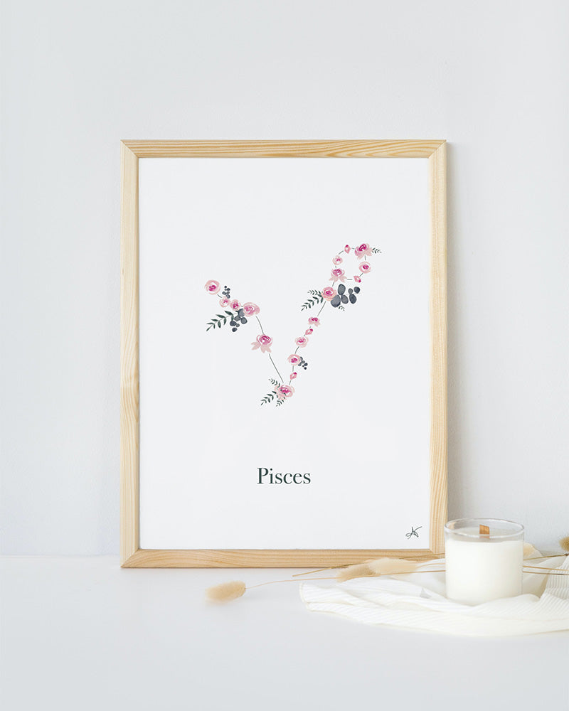 "Pisces" ♡ Affiche Encadrée
