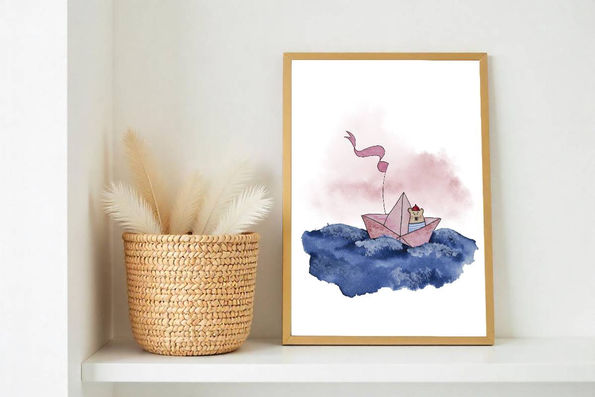 "Vogue" ♡ Aquarelle Encadrée