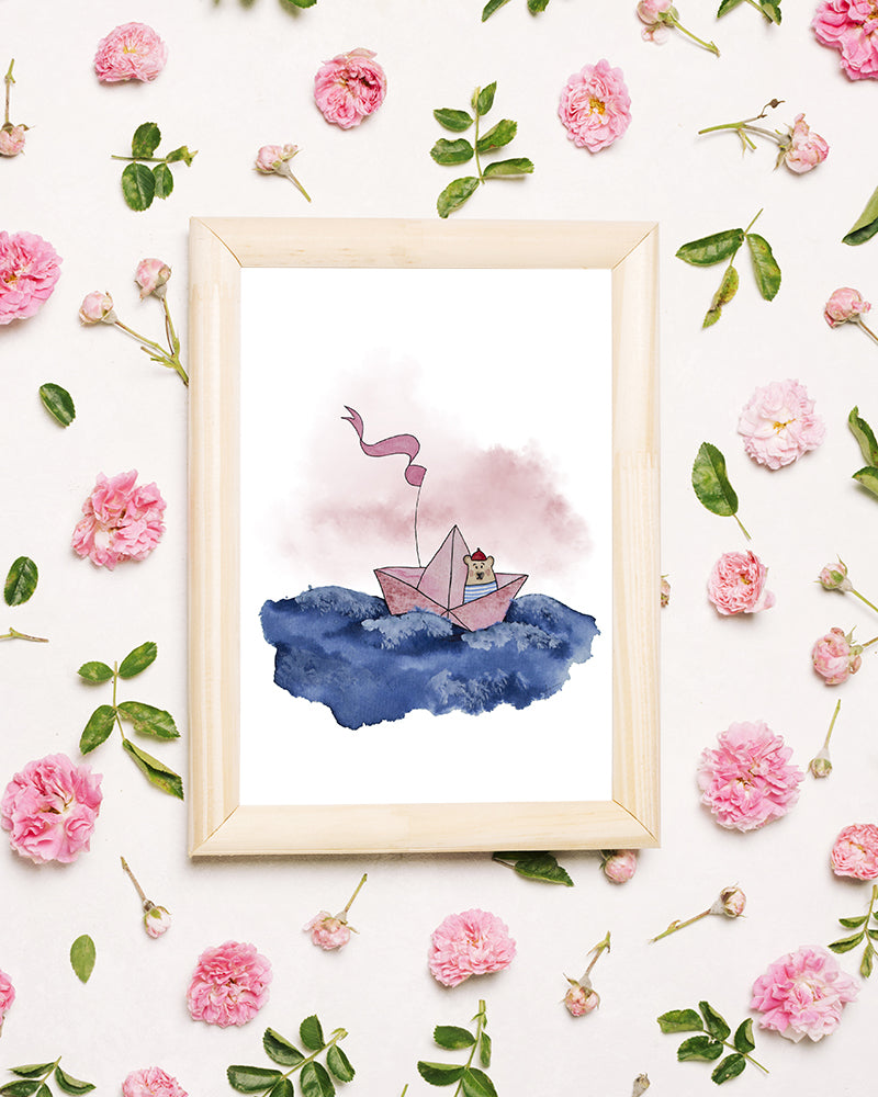 "Vogue" ♡ Aquarelle Encadrée