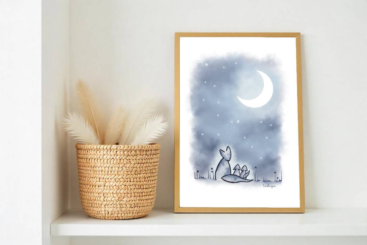 "Voie Lactée" ♡ Affiche Aquarelle