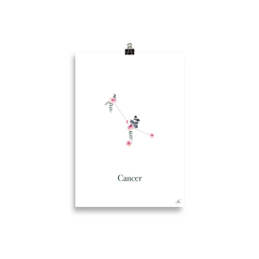 "Cancer" ♡ Affiche Aquarelle
