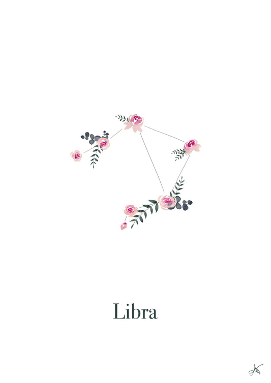 "Libra" ♡ Affiche Aquarelle