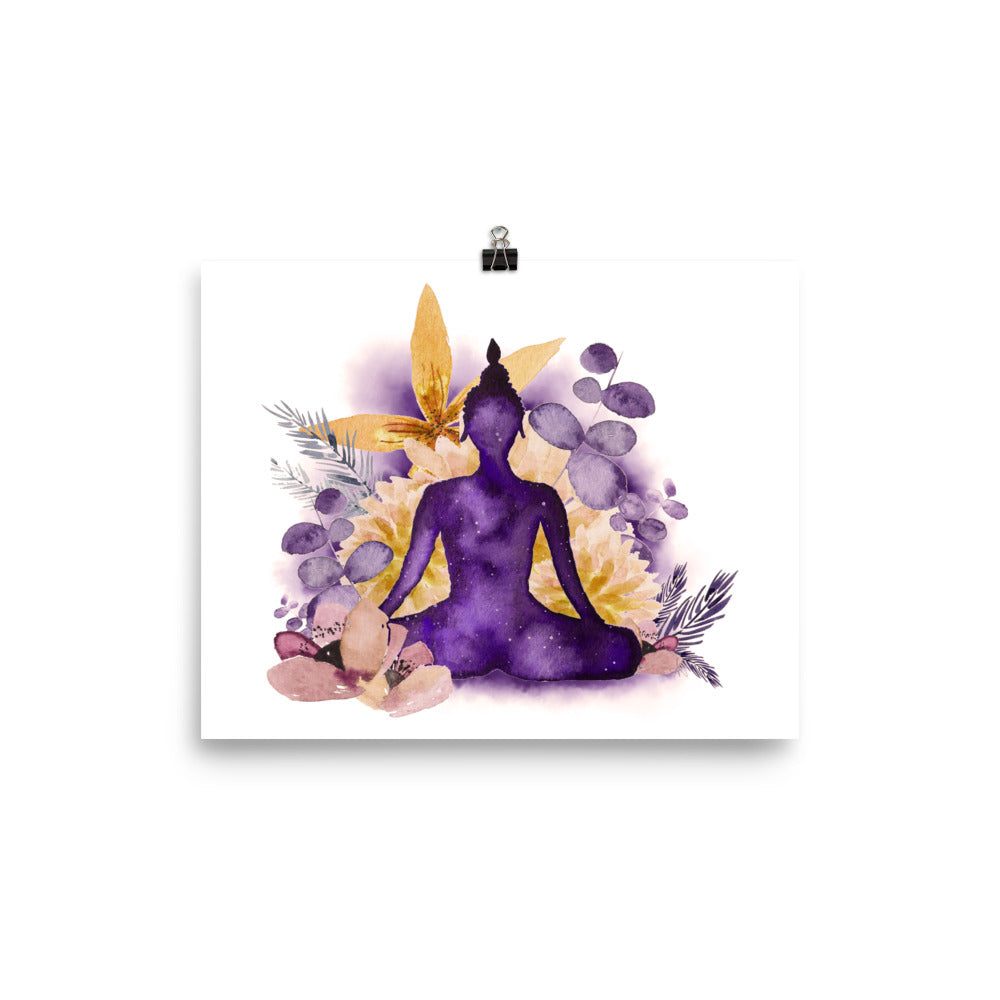"Samādhi" ♡ Affiche Aquarelle
