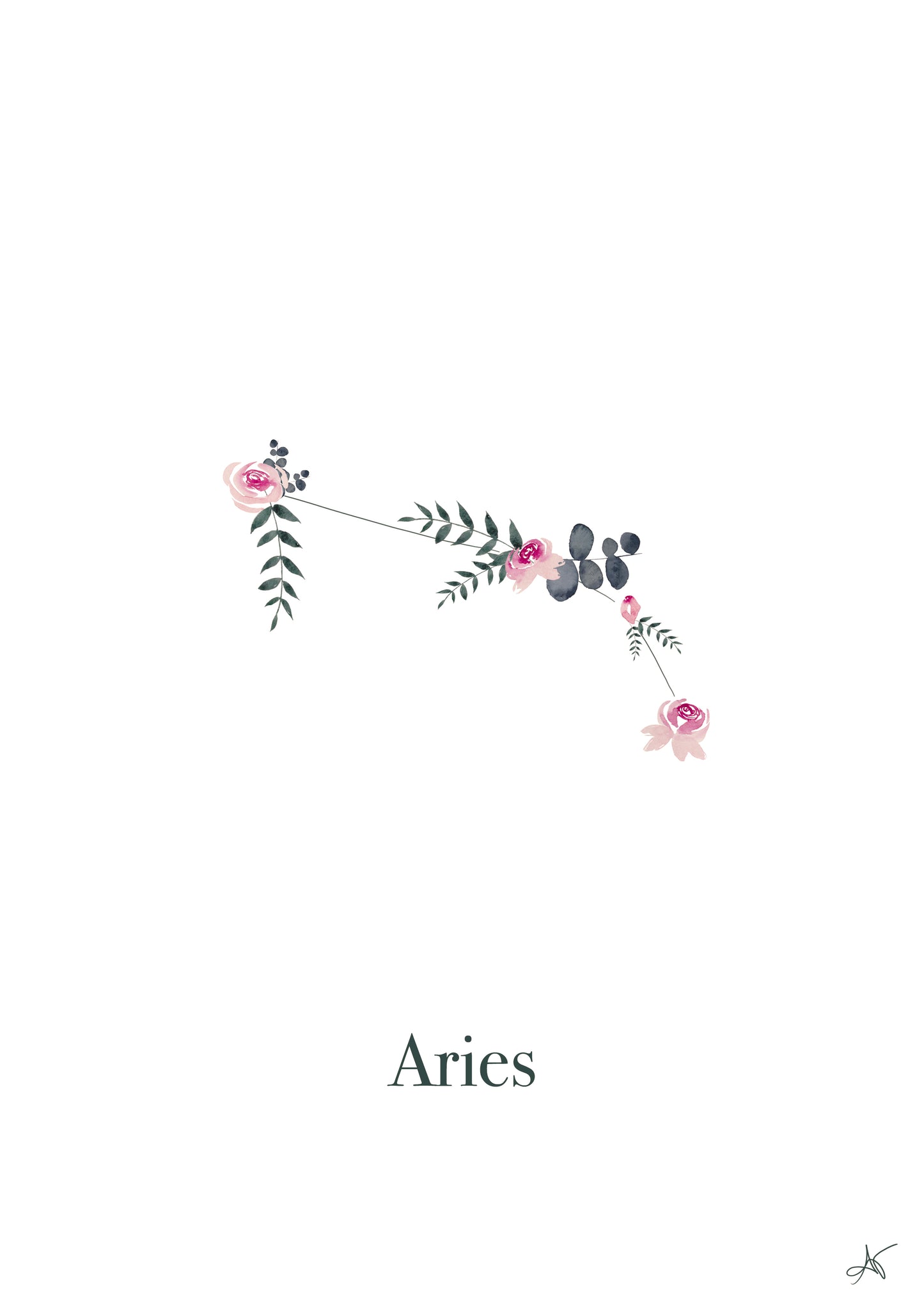"Aries" - Rose - Tote Bag