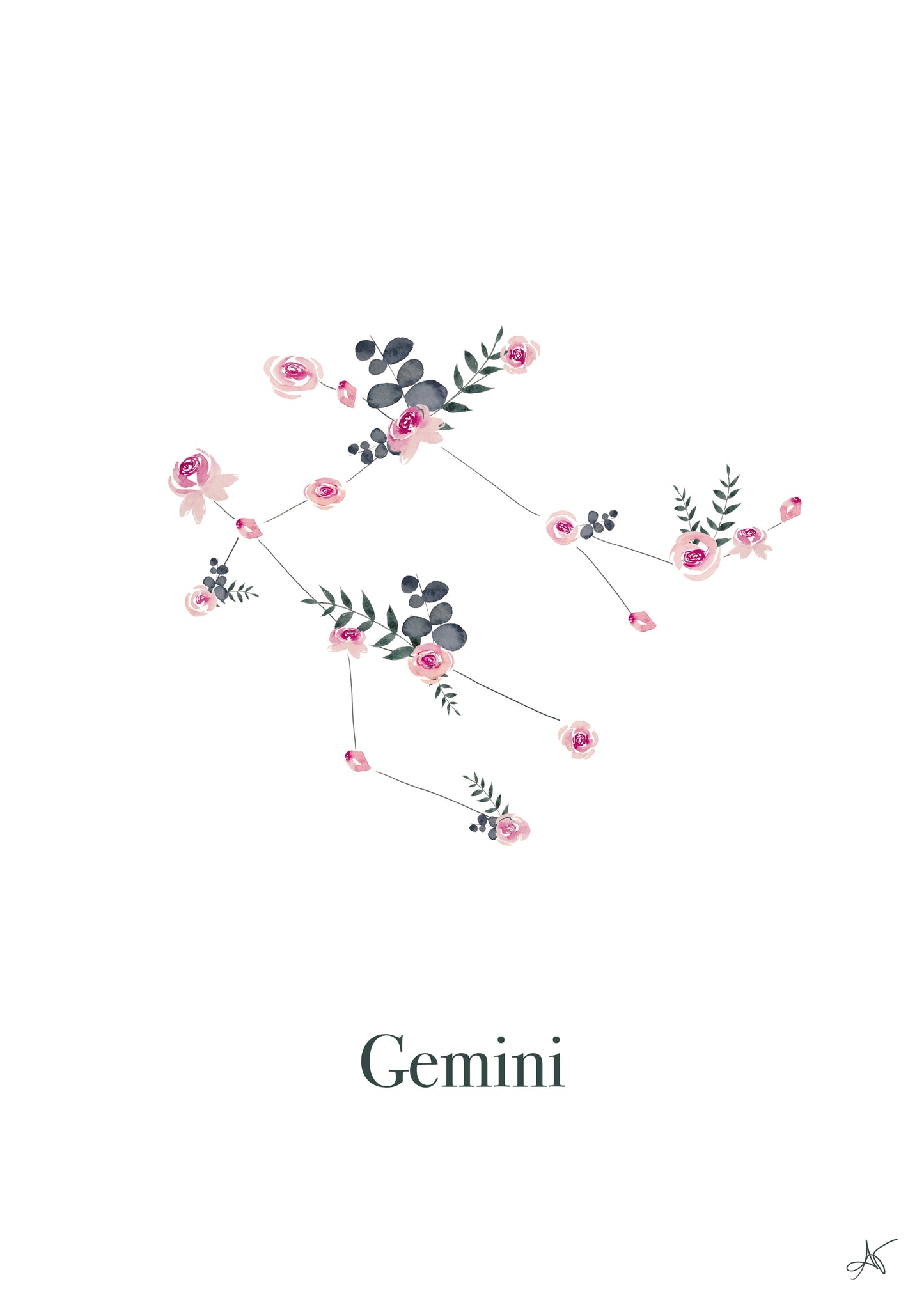 "Gemini" - Rose - Tote Bag