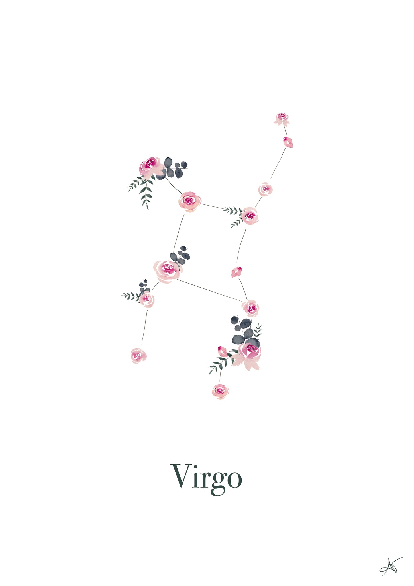 "Virgo" - Rose - Tote Bag